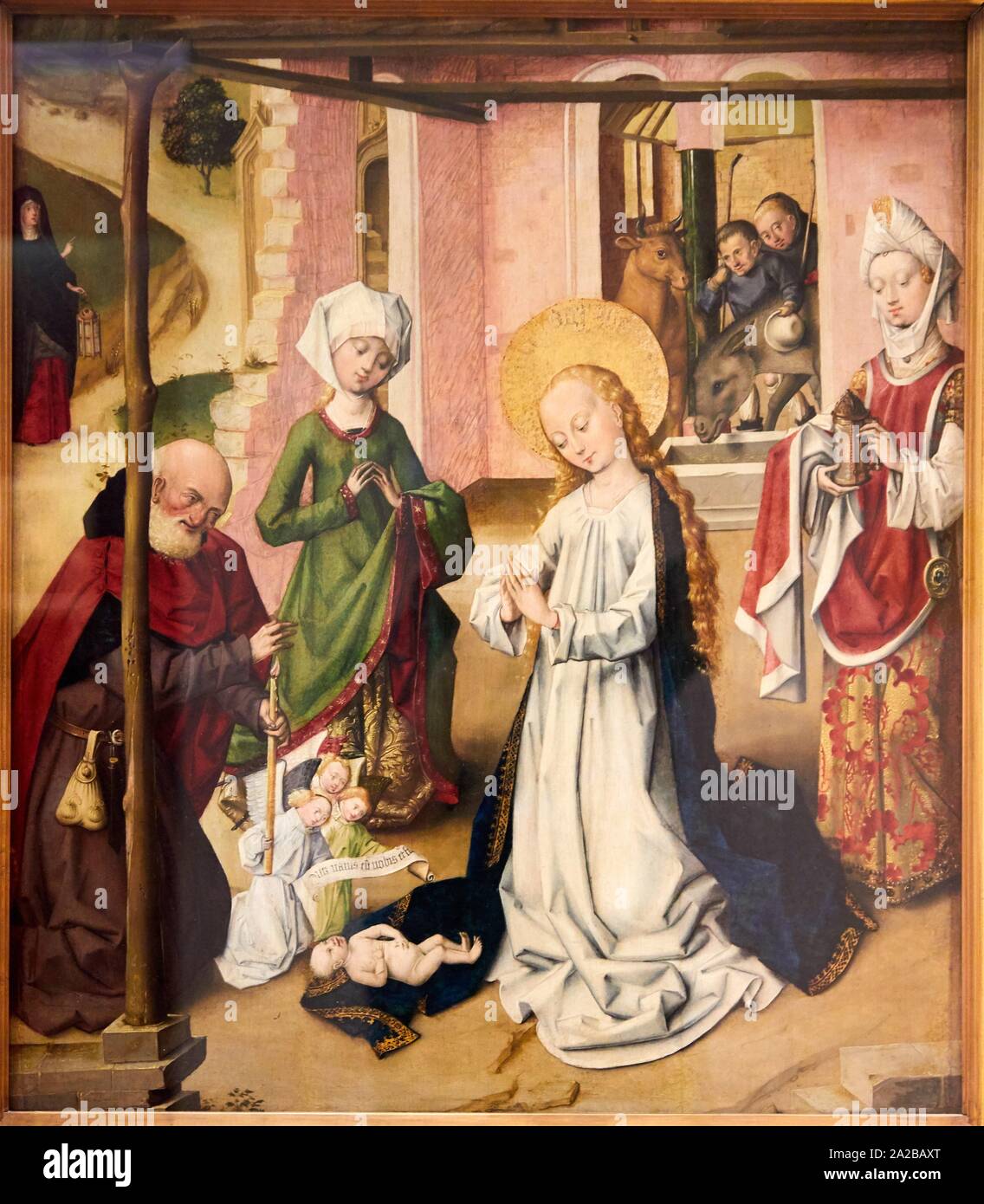 '''L'Adoration de l'enfant'', Maître de Saint-Barthélemy, 1480-1510, Petit Palais, Musée des Beaux Arts de la Ville de Paris, France, Europe Banque D'Images