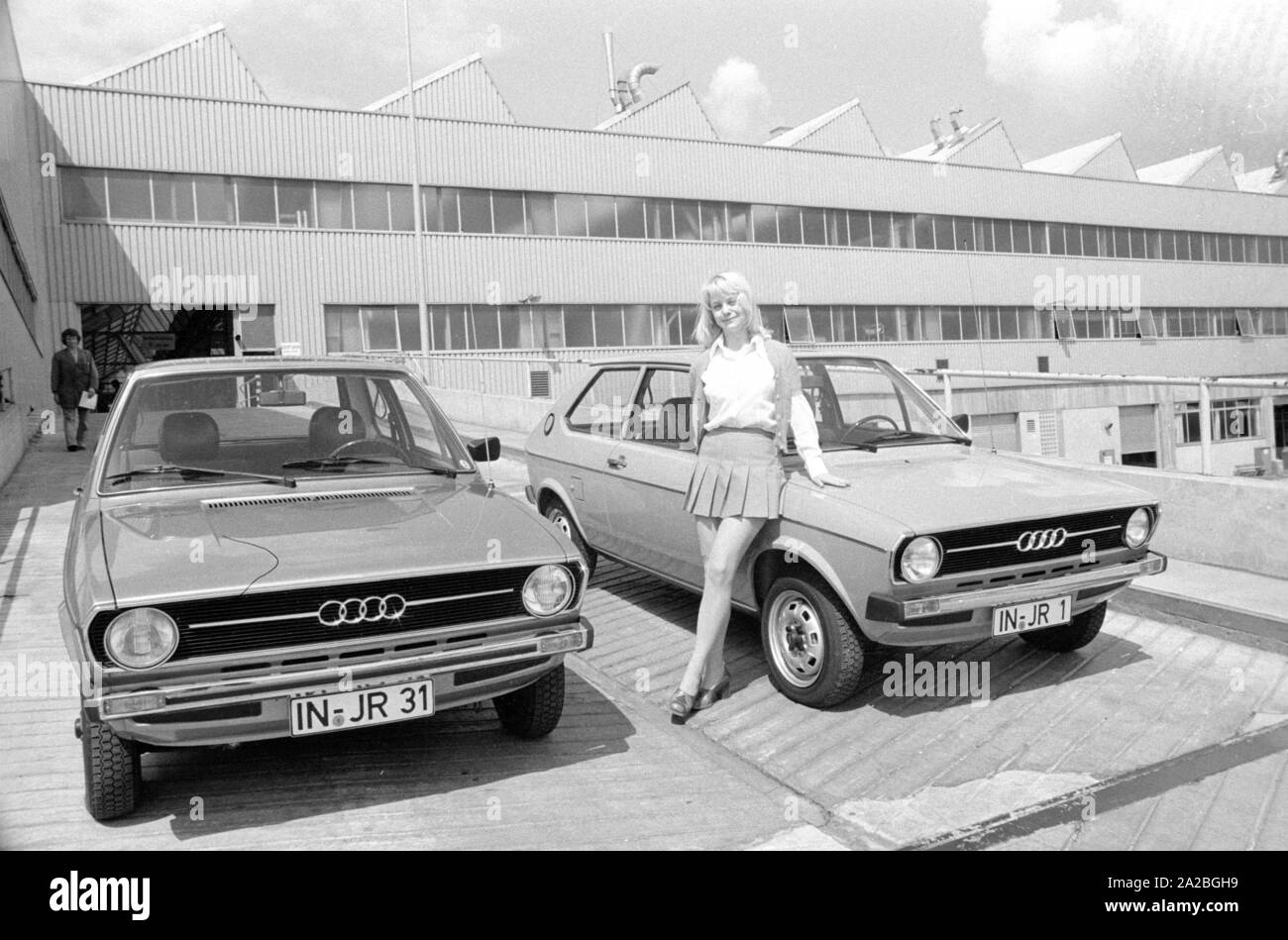 Séance photo avec la nouvelle '50' d'Audi Audi. Banque D'Images