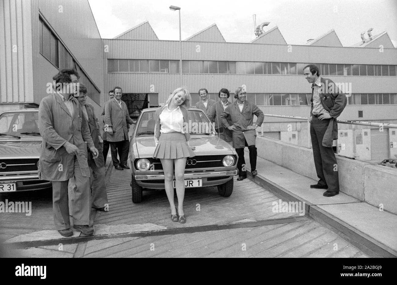 Séance photo avec la nouvelle '50' d'Audi Audi. Banque D'Images