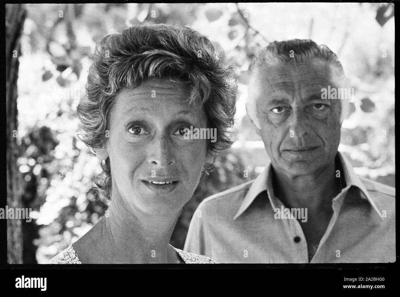 Gianni Agnelli avec son épouse Marella Caracciolo en Corse. Auteur : Max Scheler/Sueddeutsche Zeitung Photo. Banque D'Images