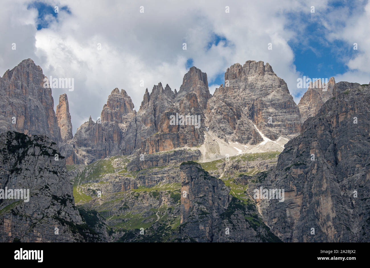 Les Dolomites de Brenta group - tore Brenta Banque D'Images