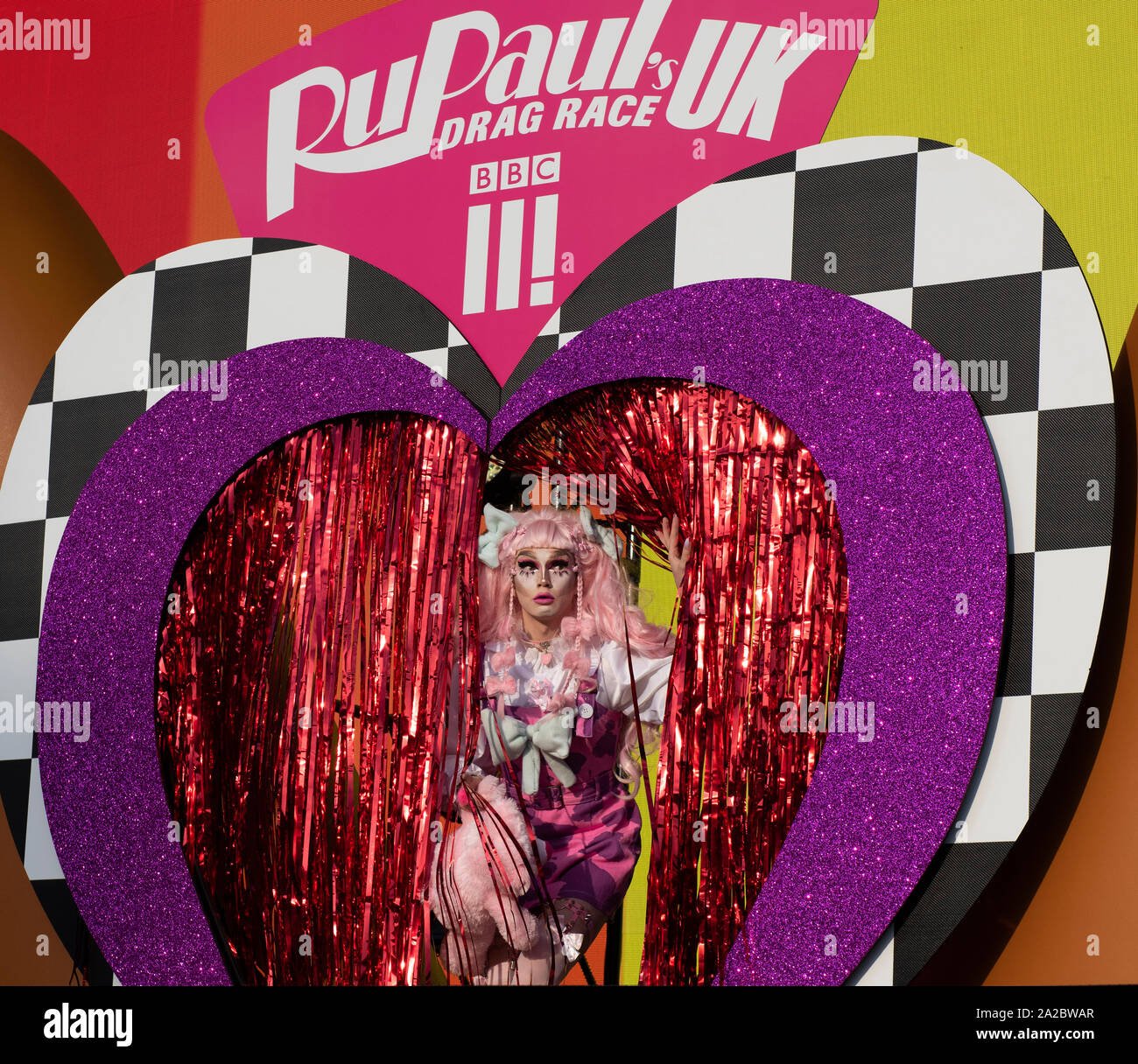 RuPaul Drag Race UK RuVeal à la Manchester Pride Live 2019 Banque D'Images
