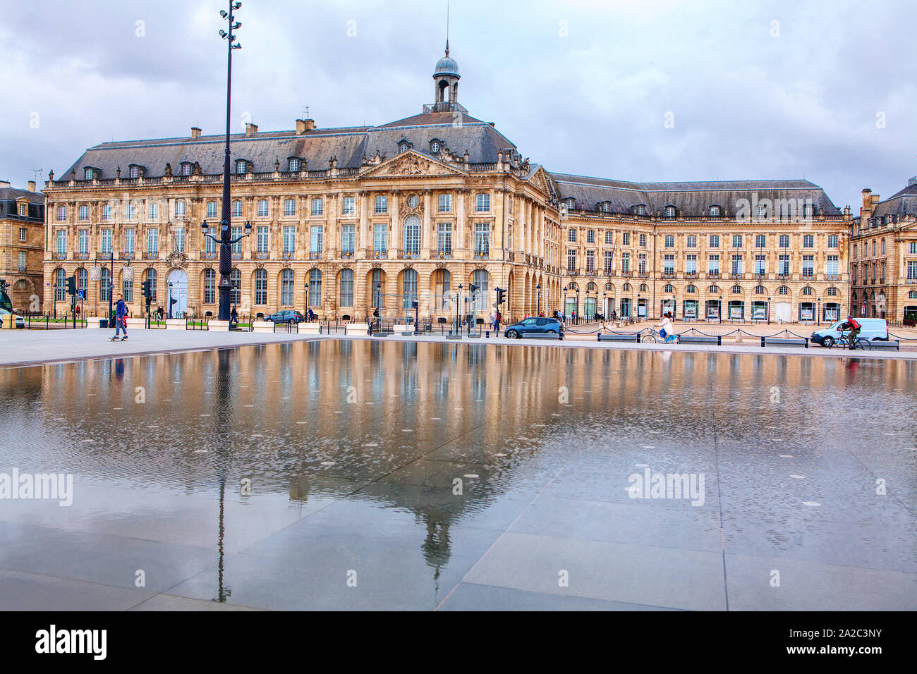 Place de la Bourse à Bordeaux , France Banque D'Images