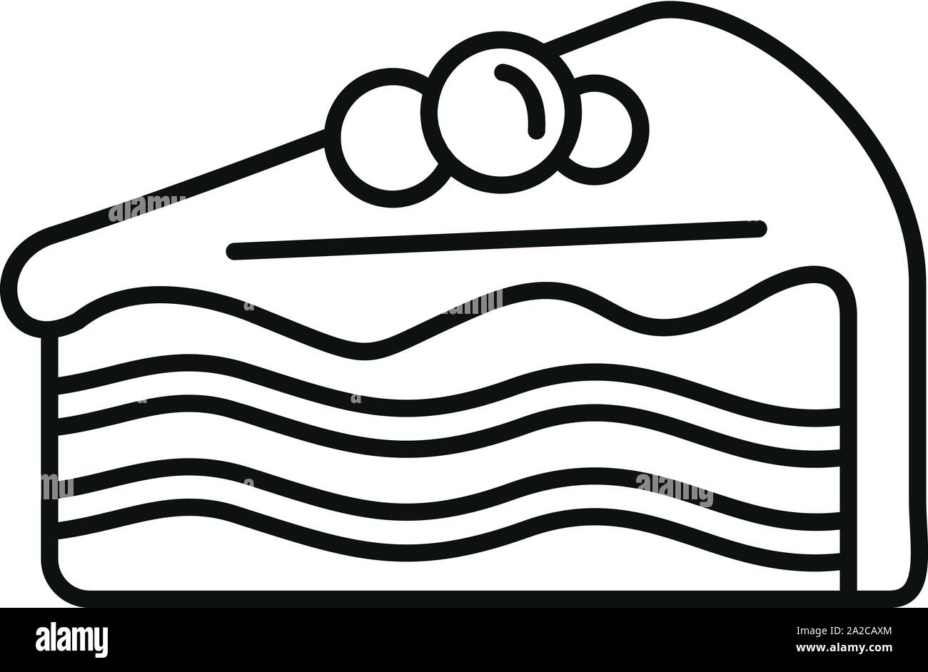 Gâteau pièce icône. Gâteau pièce aperçu l'icône vecteur pour la conception web isolé sur fond blanc Illustration de Vecteur