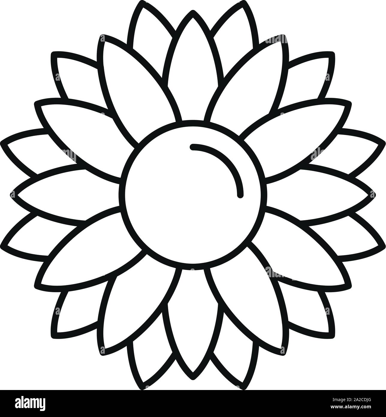 L'icône de tournesol rustique. Décrire l'icône vecteur tournesol rustique pour la conception web isolé sur fond blanc Illustration de Vecteur