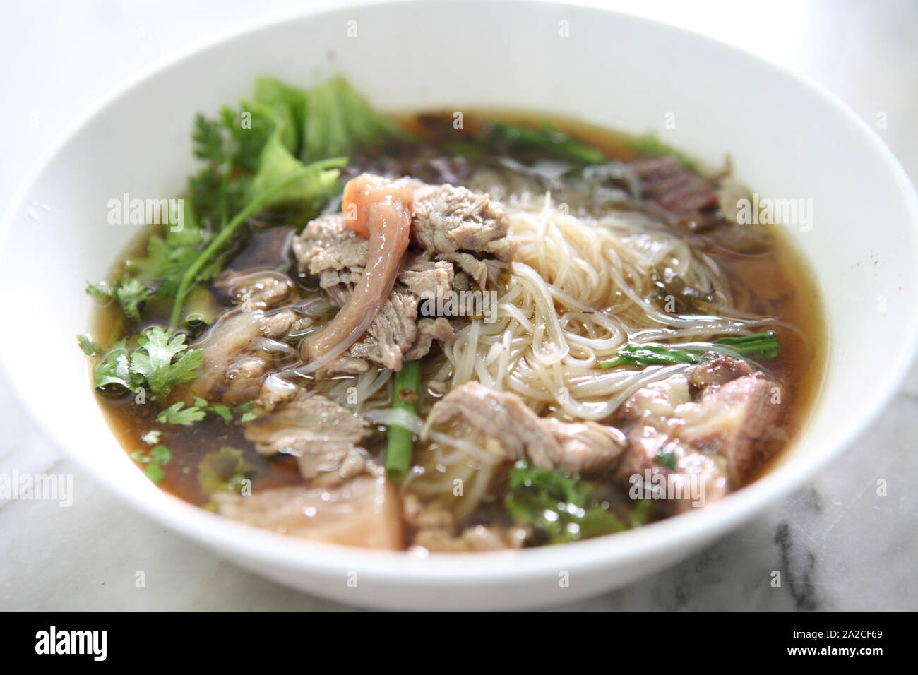 nouilles de boeuf Banque D'Images