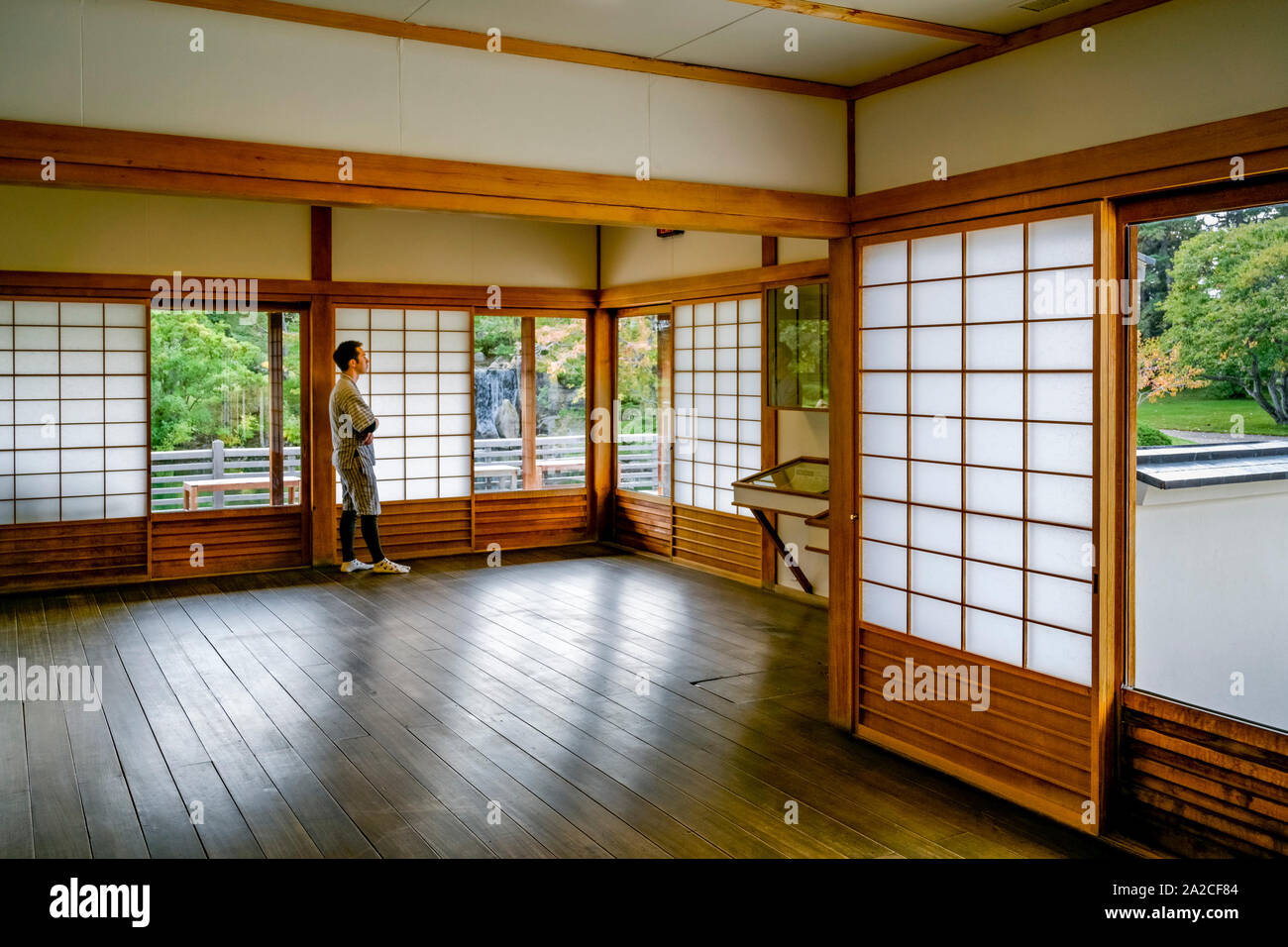 Jardin japonais Nikka Yuko, Lethbridge, Alberta, Canada Banque D'Images