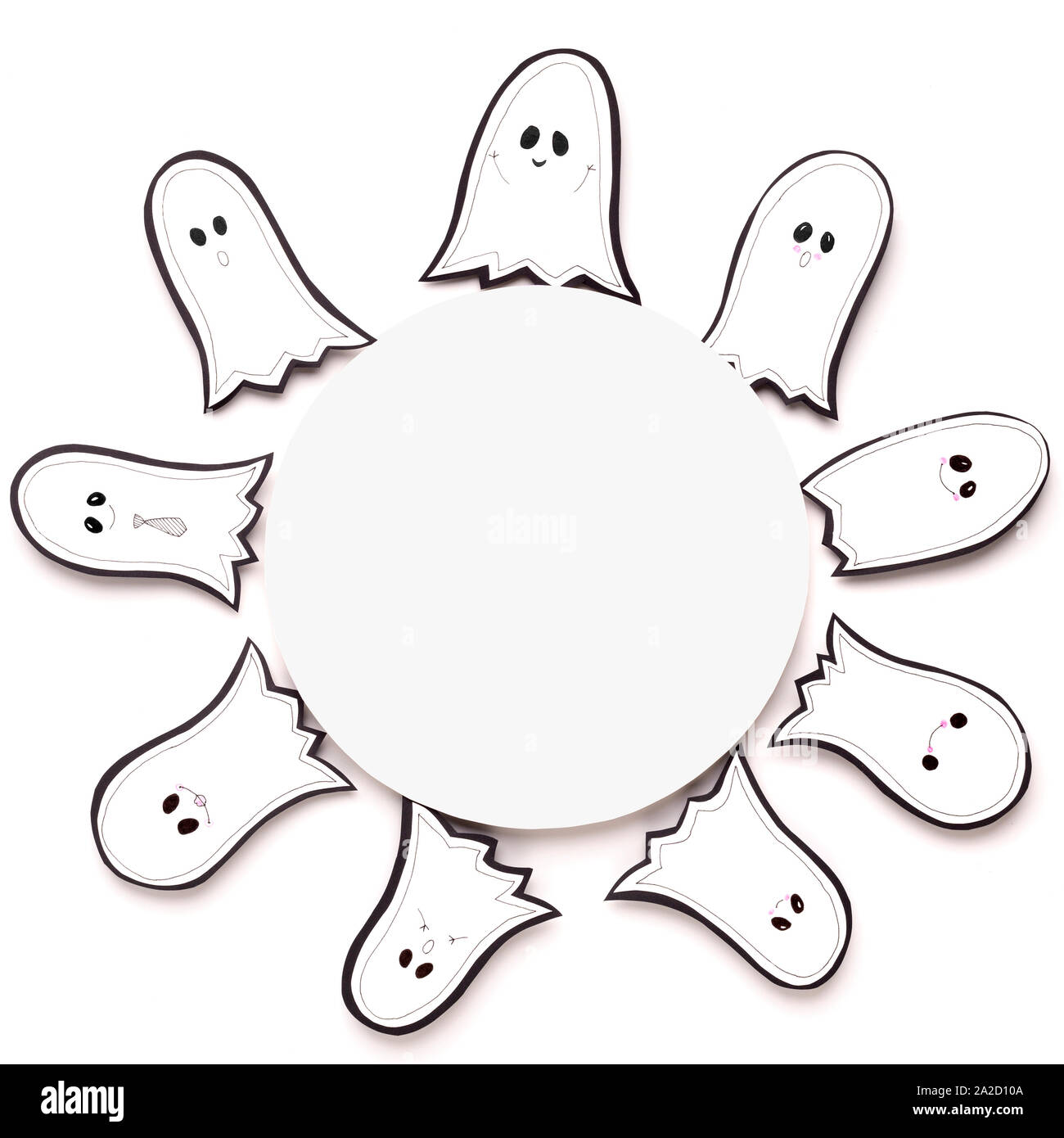 Close up of Halloween forme arrondie avec copie Espace pour logo Banque D'Images