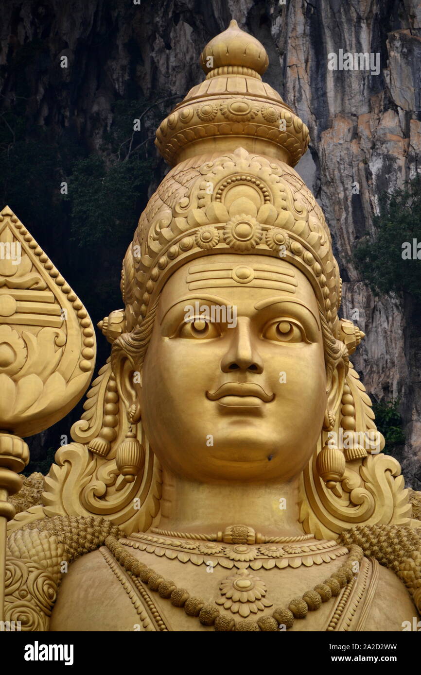 Temple Hindou à Batu Caves, Kuala Lumpur, Malaisie Banque D'Images