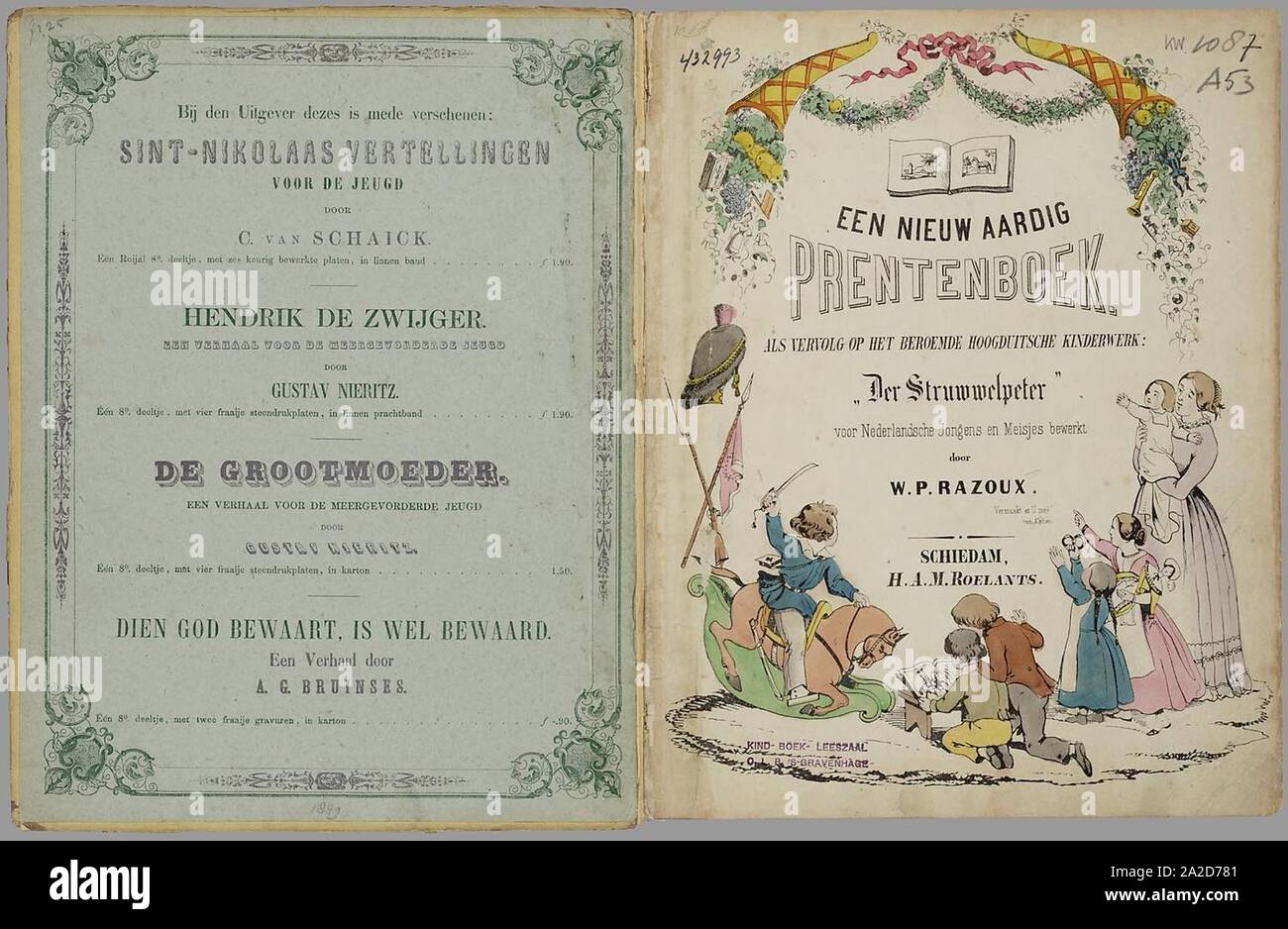 Een nieuw aardig prentenboek - als vervolg op het beroemde kinderwerk Der Struwwelpeter Banque D'Images