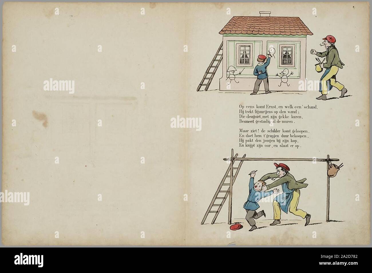 Een nieuw aardig prentenboek - als vervolg op het beroemde kinderwerk Der Struwwelpeter Banque D'Images