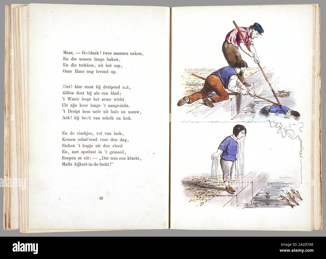 Prentenboek als een nieuw aardig op het vervolg beroemde Hoogduitsche kinderwerk Der Struwwelpeter Banque D'Images