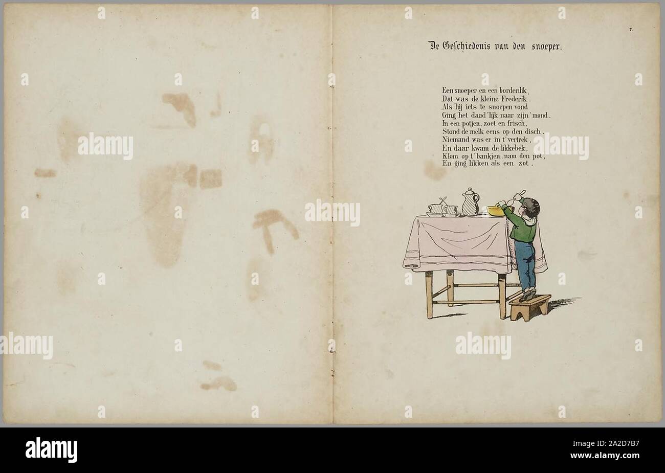 Een nieuw aardig prentenboek - als vervolg op het beroemde kinderwerk Der Struwwelpeter Banque D'Images