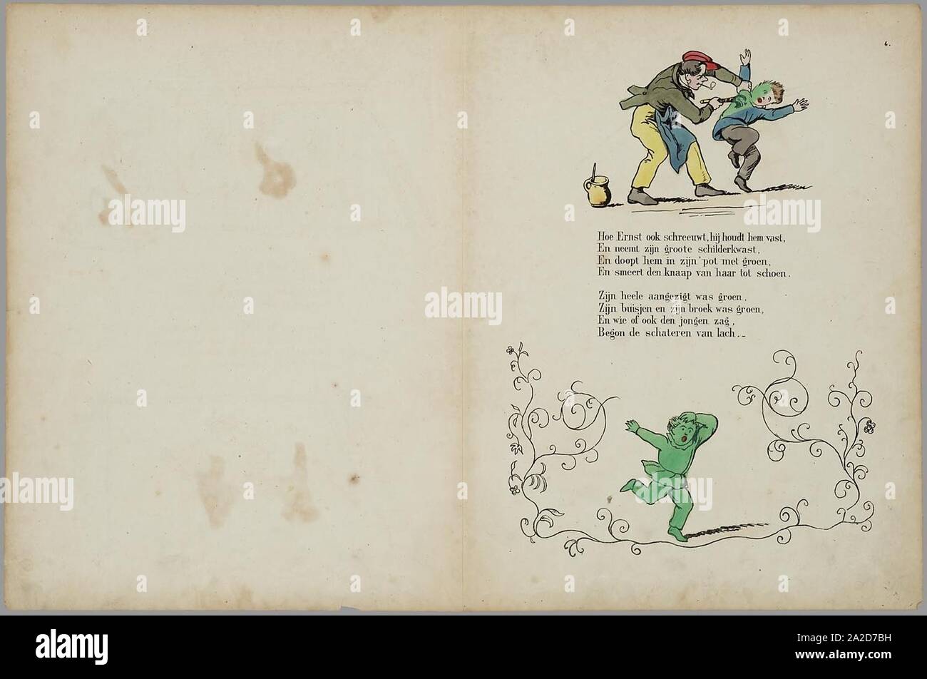 Een nieuw aardig prentenboek - als vervolg op het beroemde kinderwerk Der Struwwelpeter Banque D'Images