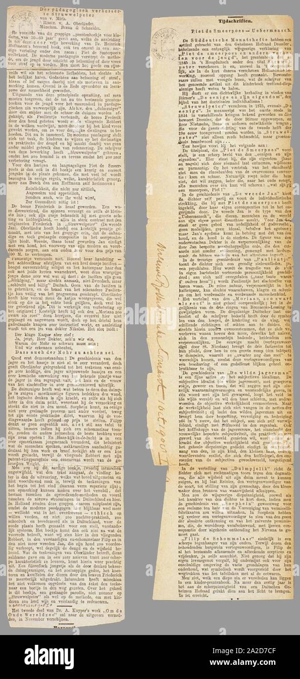 Prentenboek als een nieuw aardig op het vervolg beroemde Hoogduitsche kinderwerk Der Struwwelpeter Banque D'Images