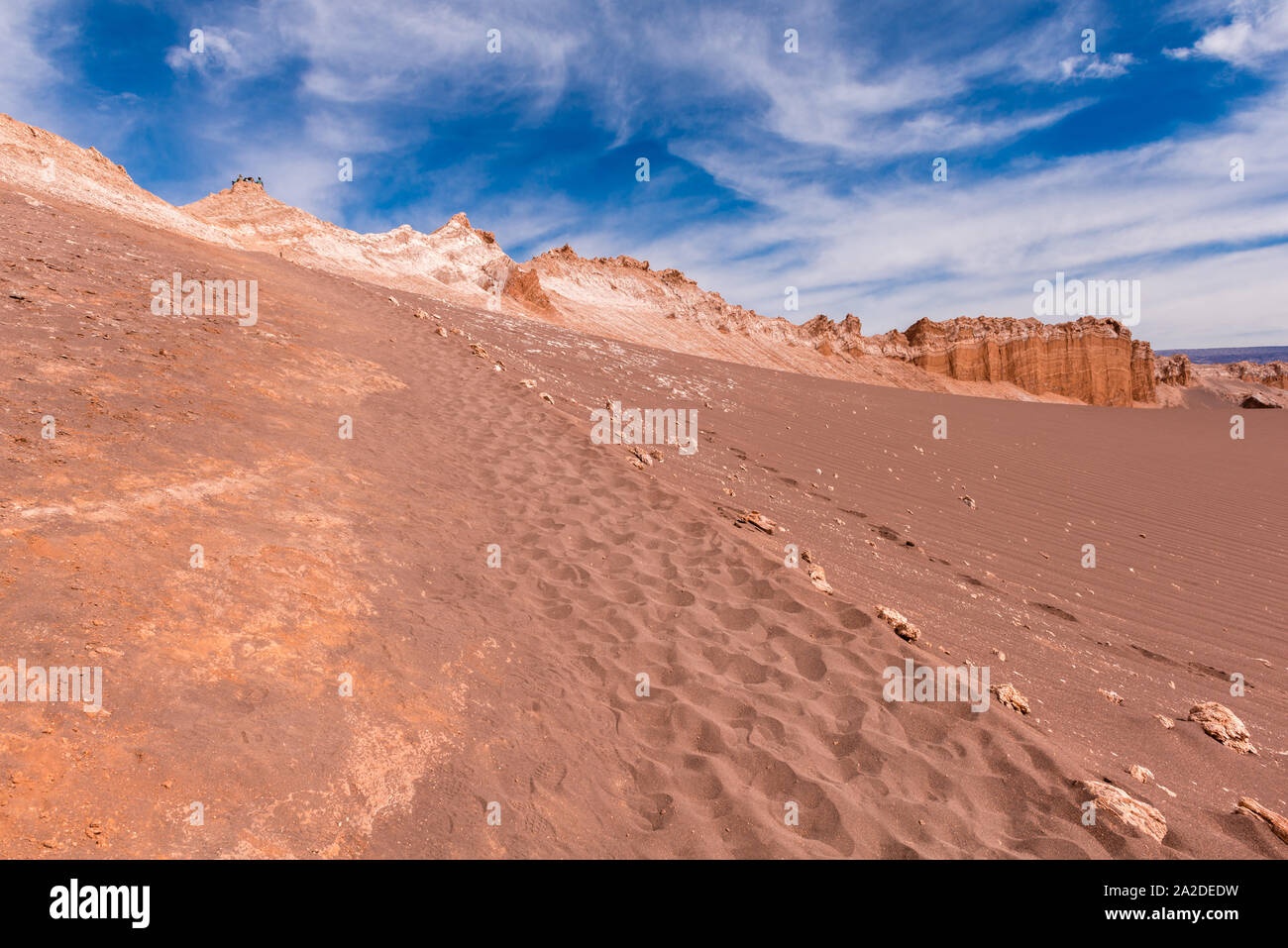Valle de la Luna ou la vallée de la Lune, San Pedro de Atacama, Chili, Amérique Latine Banque D'Images