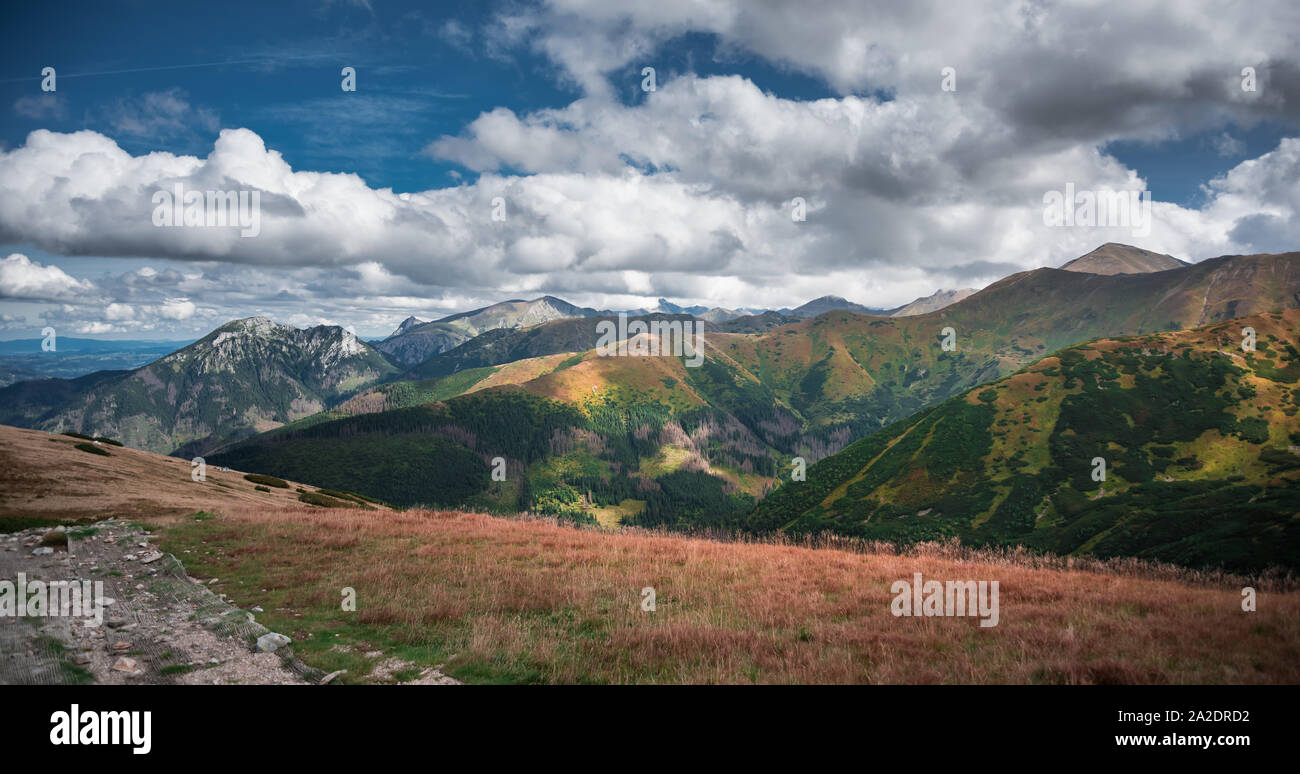 Dans la vallée de Chocholow colorés Polish Tatra Banque D'Images