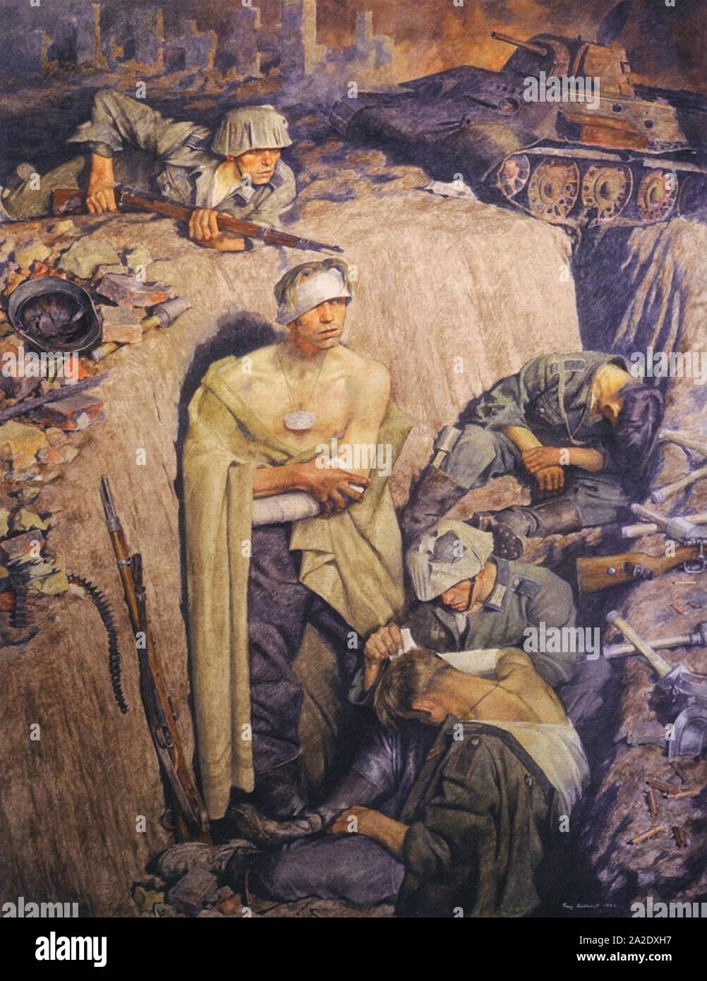 Eichhorst, F - Erinnerung un Stalingrad, 1943. Banque D'Images
