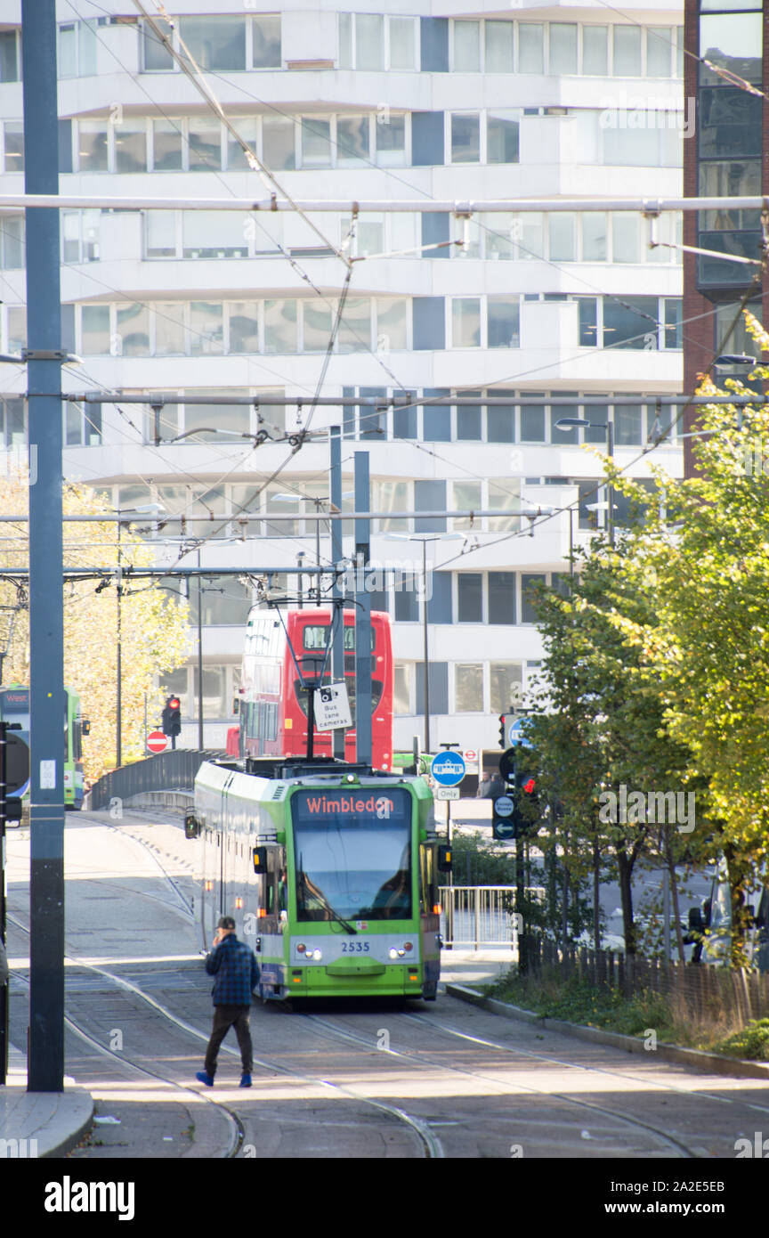 Bâtiment de l'ALN et de tramway Croydon Banque D'Images