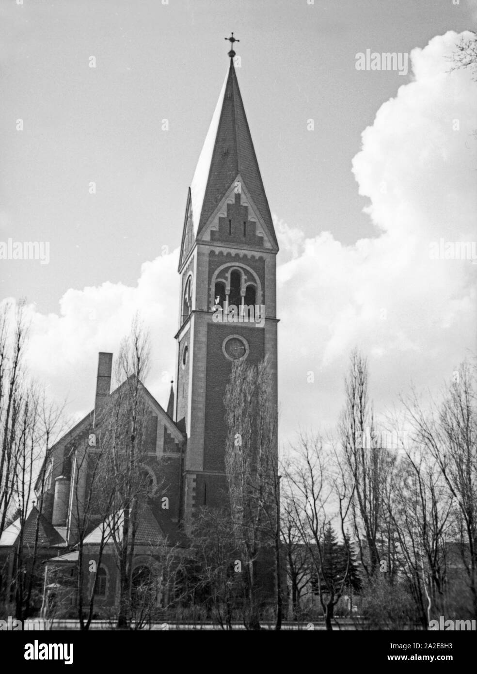 Die Königin Luise Gedächtniskirche à Königsberg, Ostpreußen, années 30 er Jahre. La reine Louise église à Koenigsberg, l'Est de la Prusse, 1930. Banque D'Images