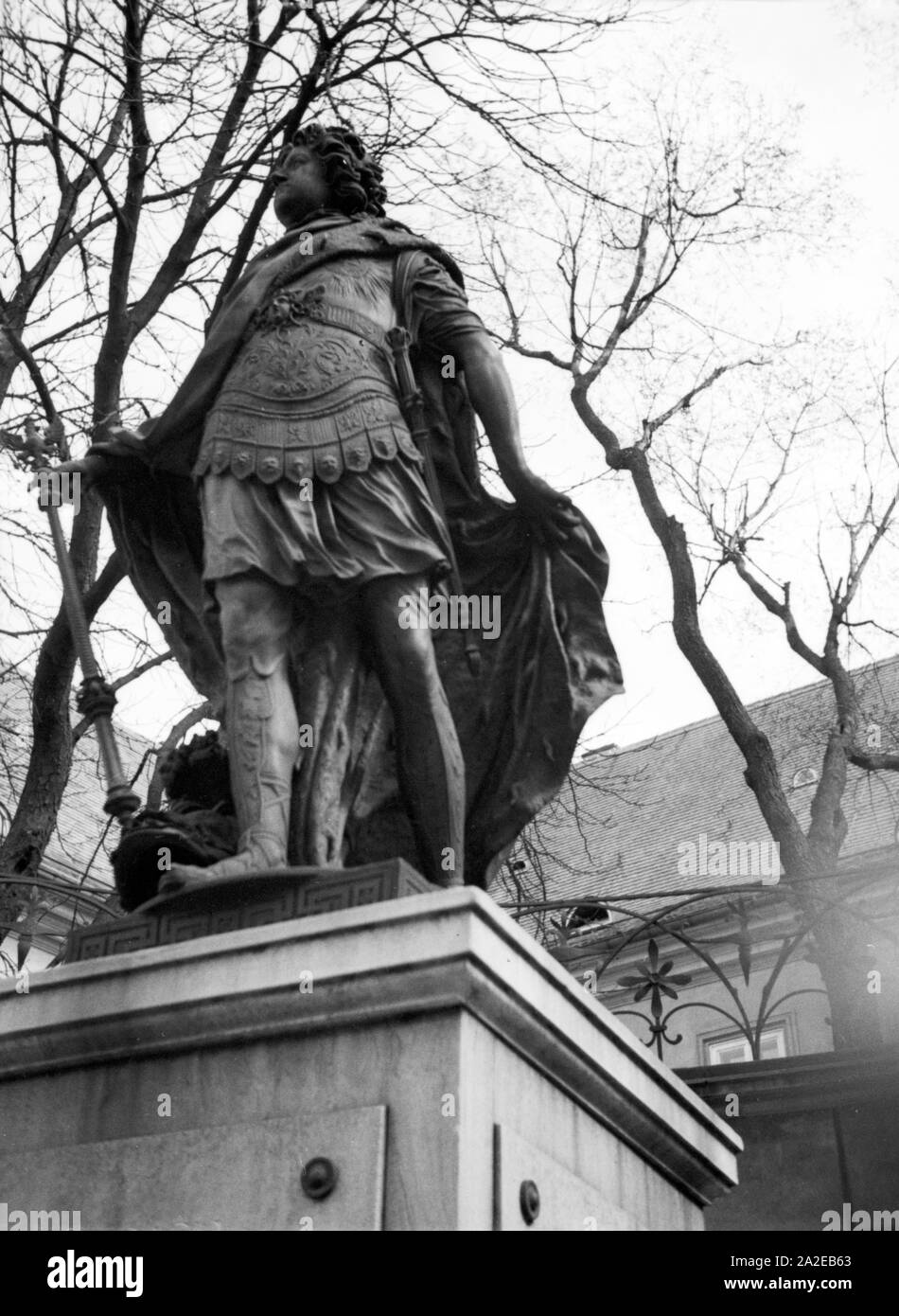 Das Denkmal von Friedrich Wilhelm III. auf dem Paradeplatz à Königsberg Ostpreußen, 1930er Jahre. Monument de Frédéric-guillaume III à la place Paradeplatz à Koenigsberg, l'Est de la Prusse, 1930. Banque D'Images