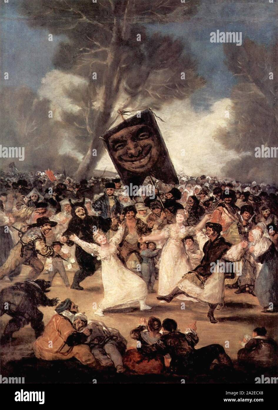 El Entierro de la Sardina, Francisco de Goya. Banque D'Images