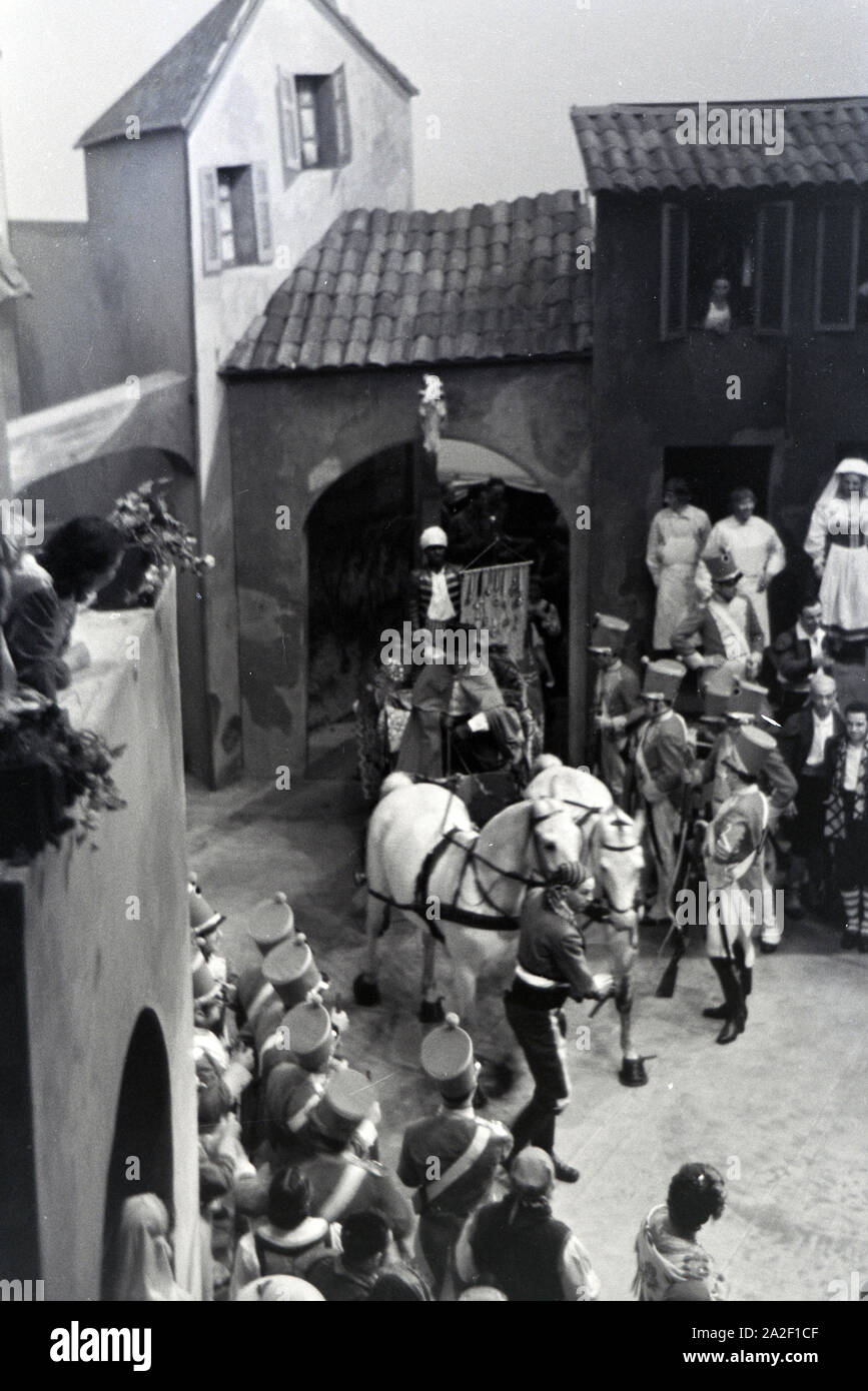 Aufführung im Opernhaus de Rom ; Italien 1940er Jahre. Performance dans l'opera de Rome, Italie 1940. Banque D'Images