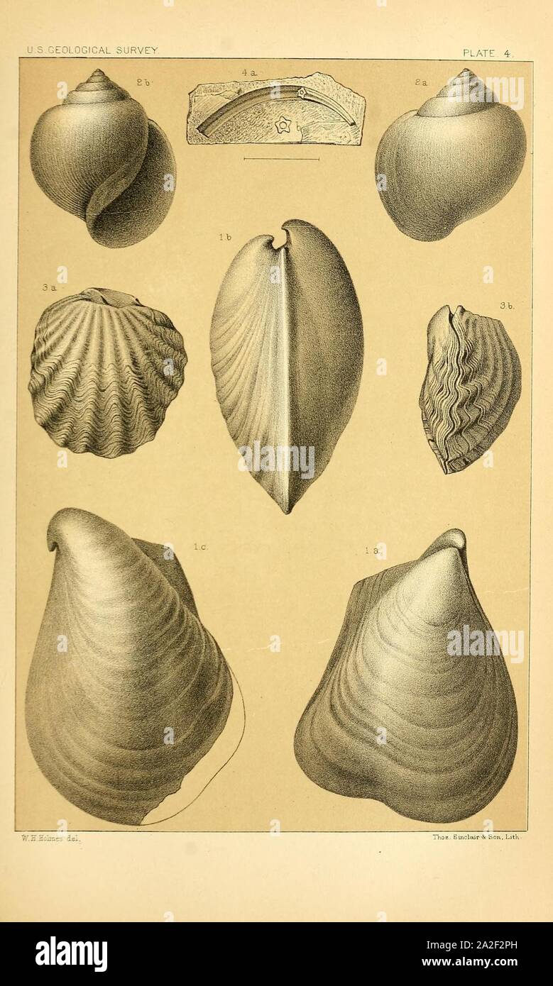 Onzième rapport annuel de la United States Geological Survey et géographique des territoires Banque D'Images