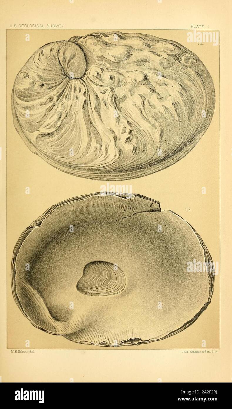 Onzième rapport annuel de la United States Geological Survey et géographique des territoires Banque D'Images