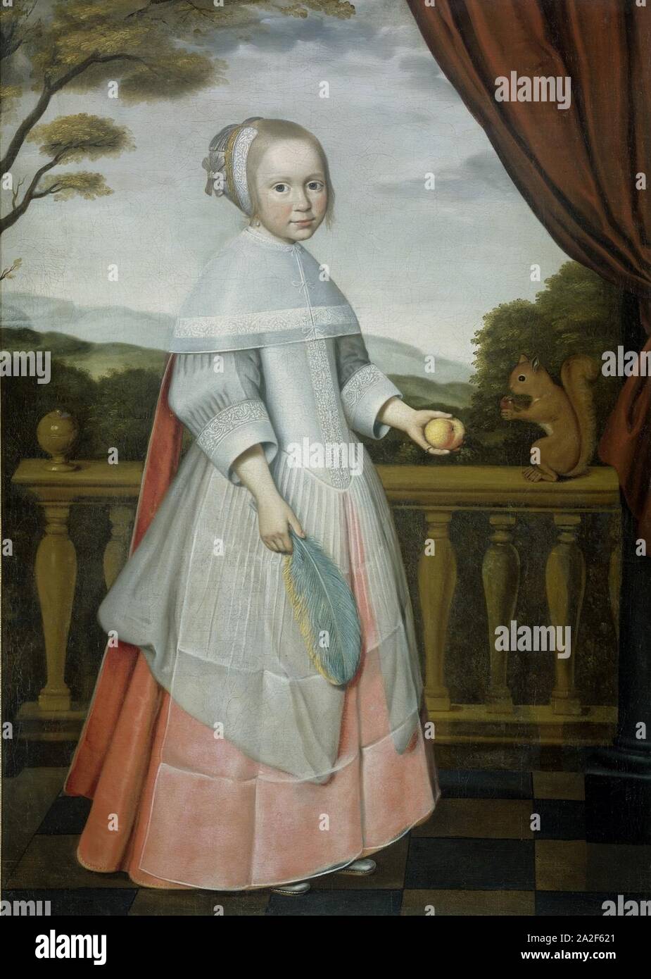 Elisabeth Van Oosten (1660-1714), als genre Banque D'Images