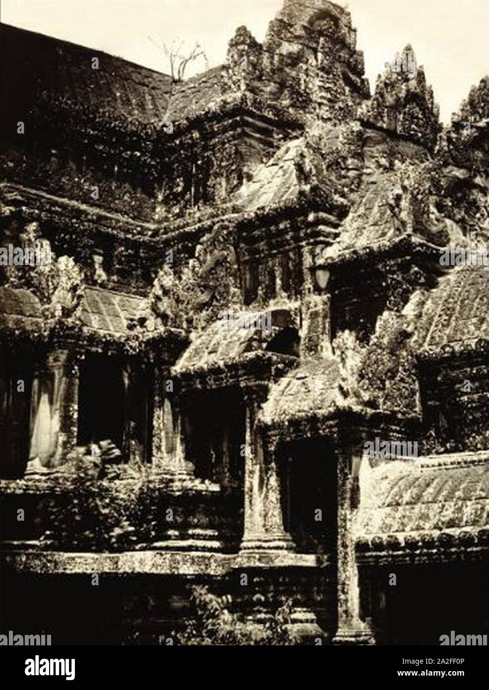 Emile Gsell Angkor Wat. Banque D'Images
