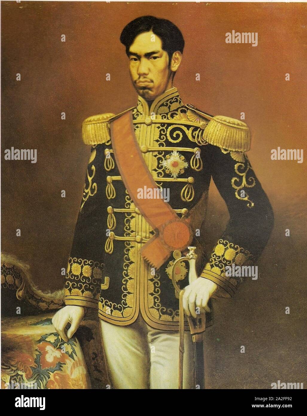 L'empereur Meiji par Takahashi Yuichi. Banque D'Images