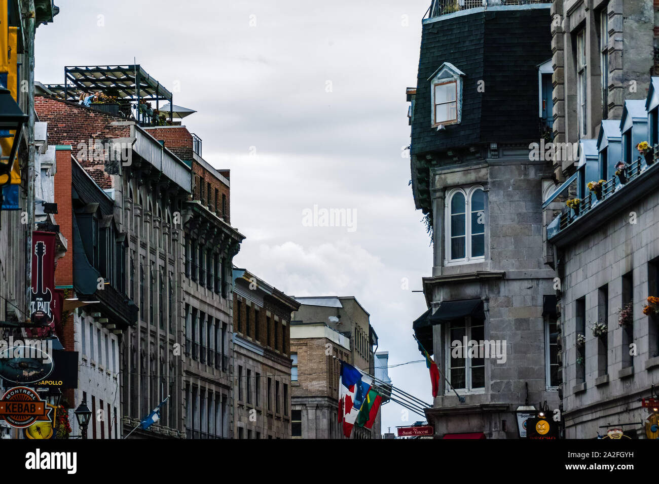 Architecture de Montréal, Québec, Canada Banque D'Images