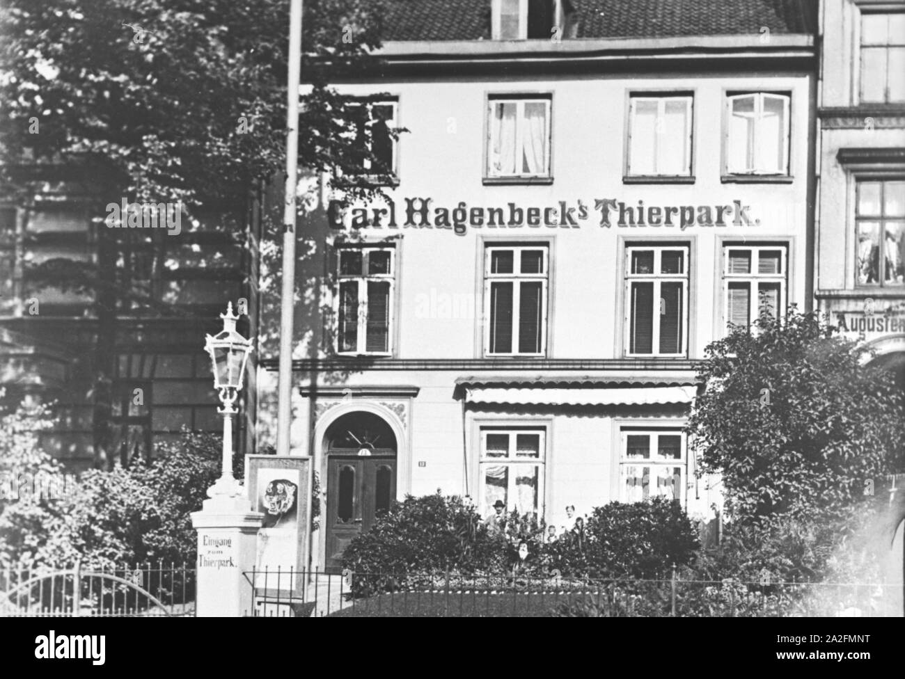 Der Deutsche Tierpark Hagenbeck à Hambourg, Deutschland 1930 er Jahre. Le zoo Hagenbeck allemand à Hambourg, Allemagne 1930. Banque D'Images