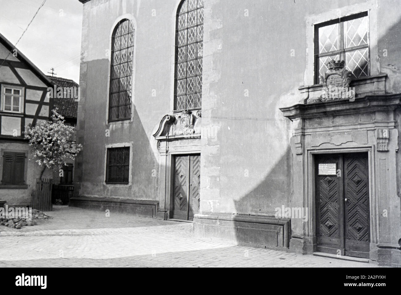 Ein Ausflug nach Amorbach, Deutsches Reich 1930er Jahre. Une excursion à Amorbach, Allemagne 1930. Banque D'Images