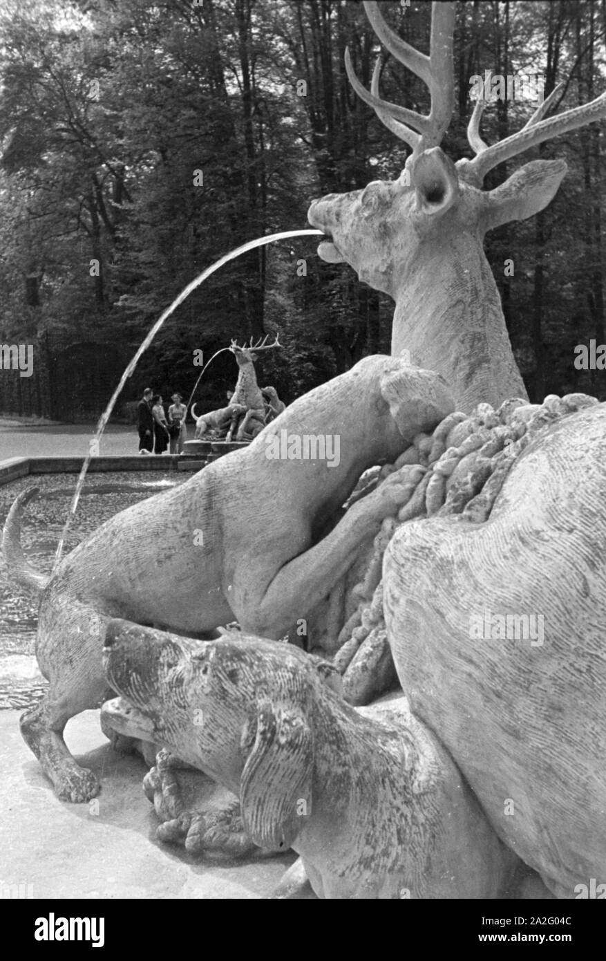 Ein Ausflug Zum Schloss Schwetzingen, Deutsches Reich 1930er Jahre. Une excursion au palais de Schwetzingen, Allemagne 1930. Banque D'Images