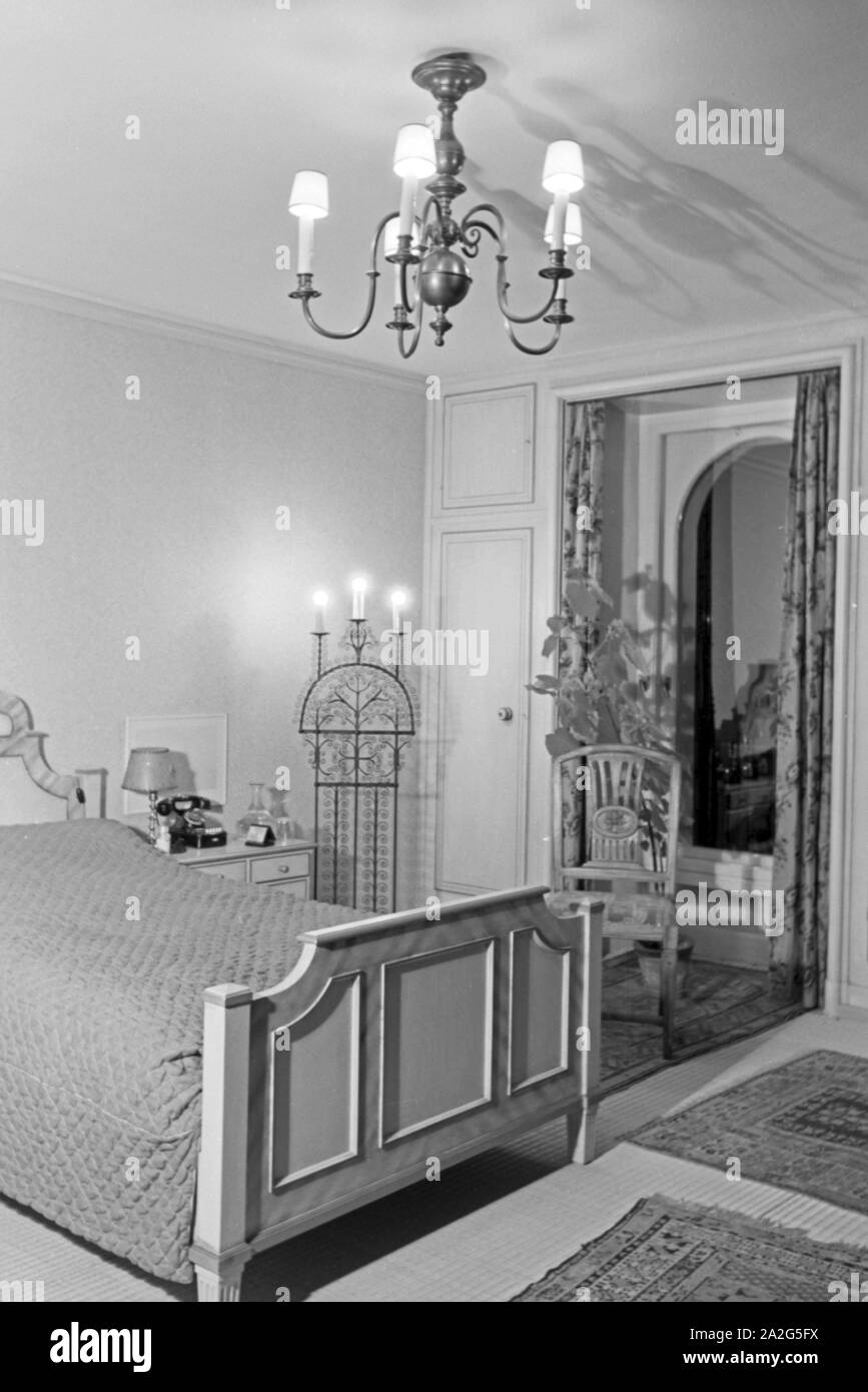 Schlafzimmer Banque d'images noir et blanc - Alamy