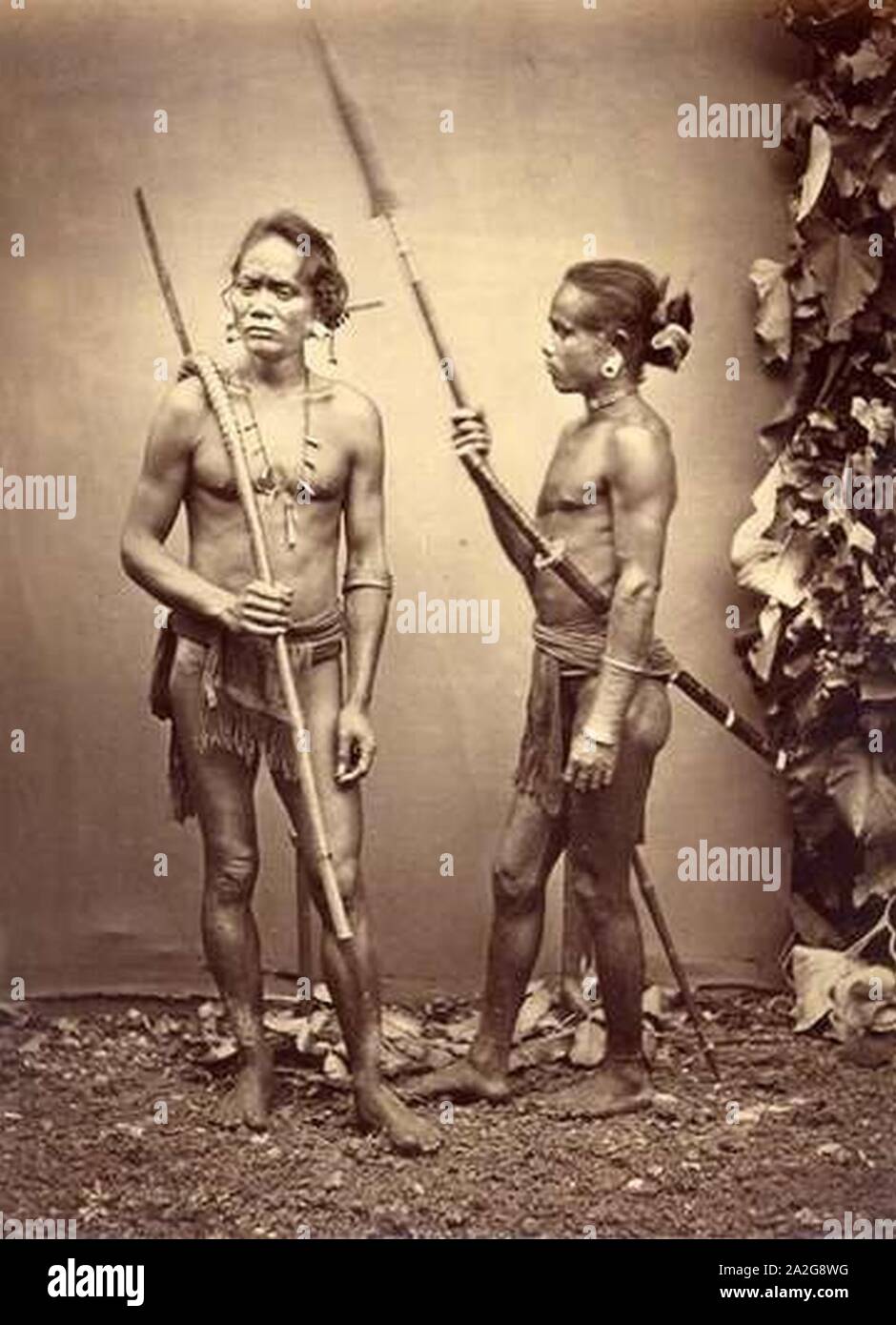 Emile gsell guerriers hmong. Banque D'Images