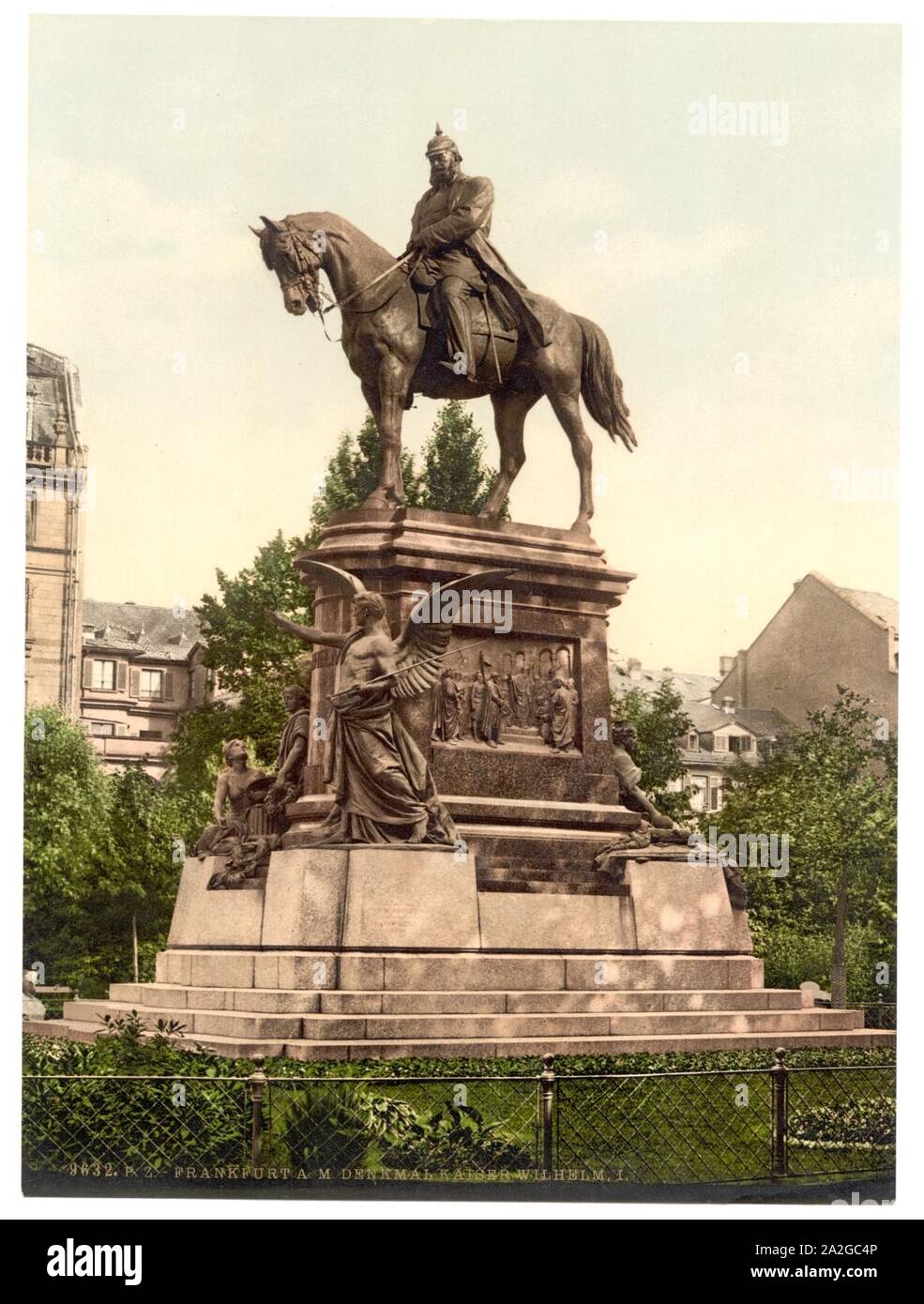 L'empereur Guillaume's Monument, Francfort sur Main (c.-à-d. Frankfurt am Main, Allemagne- Banque D'Images