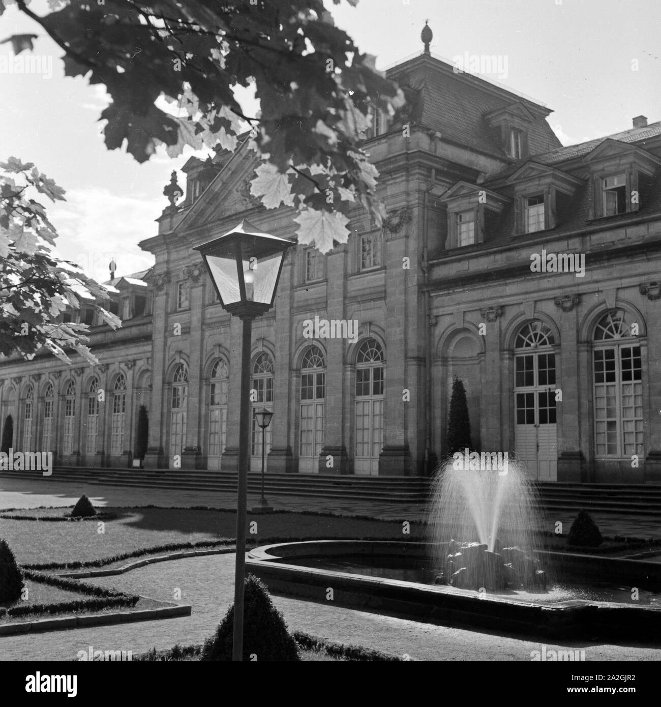 Blick auf die Orangerie à Fulda, Deutschland 1930 er Jahre. Vue d'orangerie, Fulda Allemagne 1930. Banque D'Images