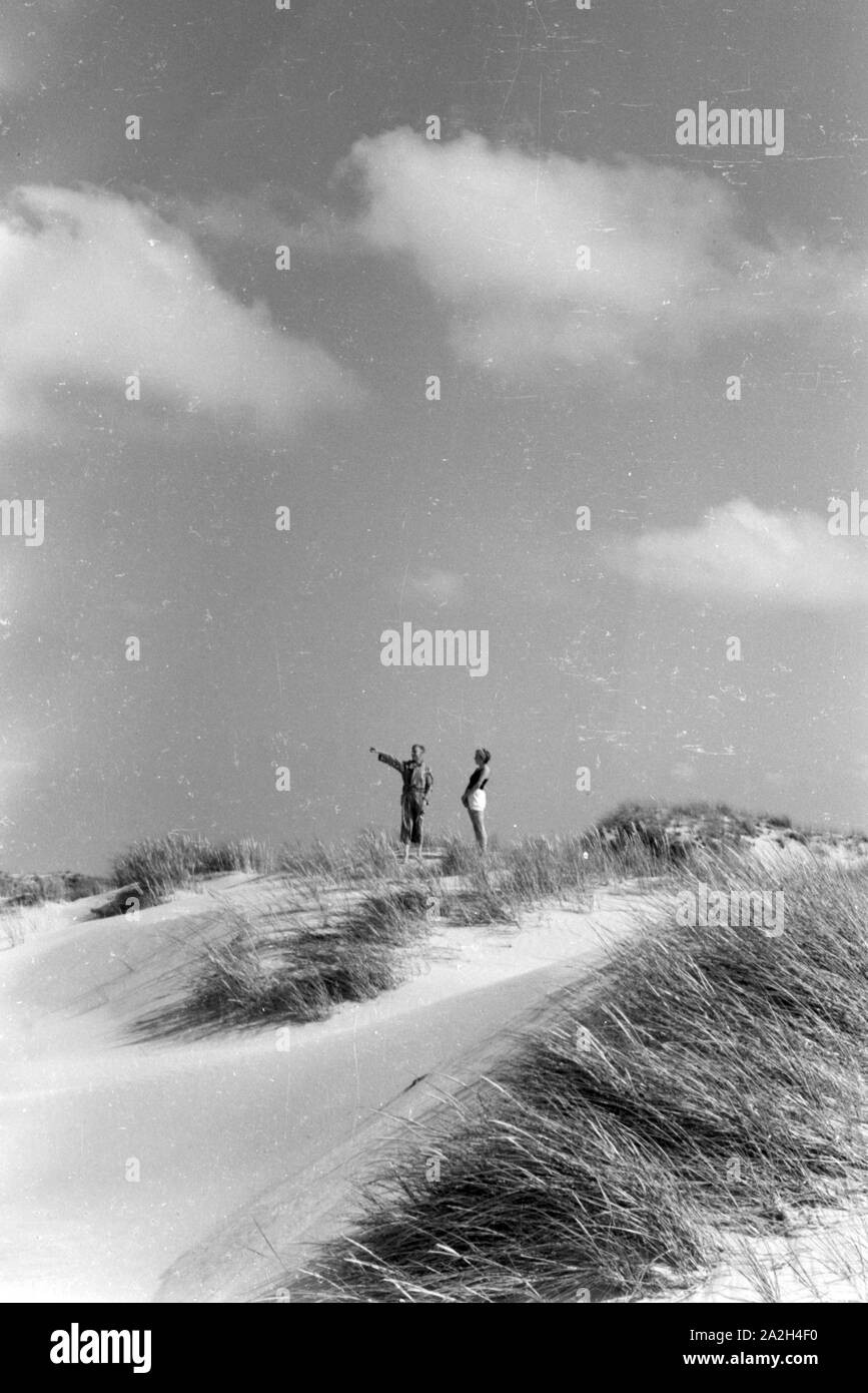 Sommerferien auf der Insel Norderney, Deutschland 1930er Jahre. Les vacances d'été à l'île de Norderney, Allemagne 1930. Banque D'Images