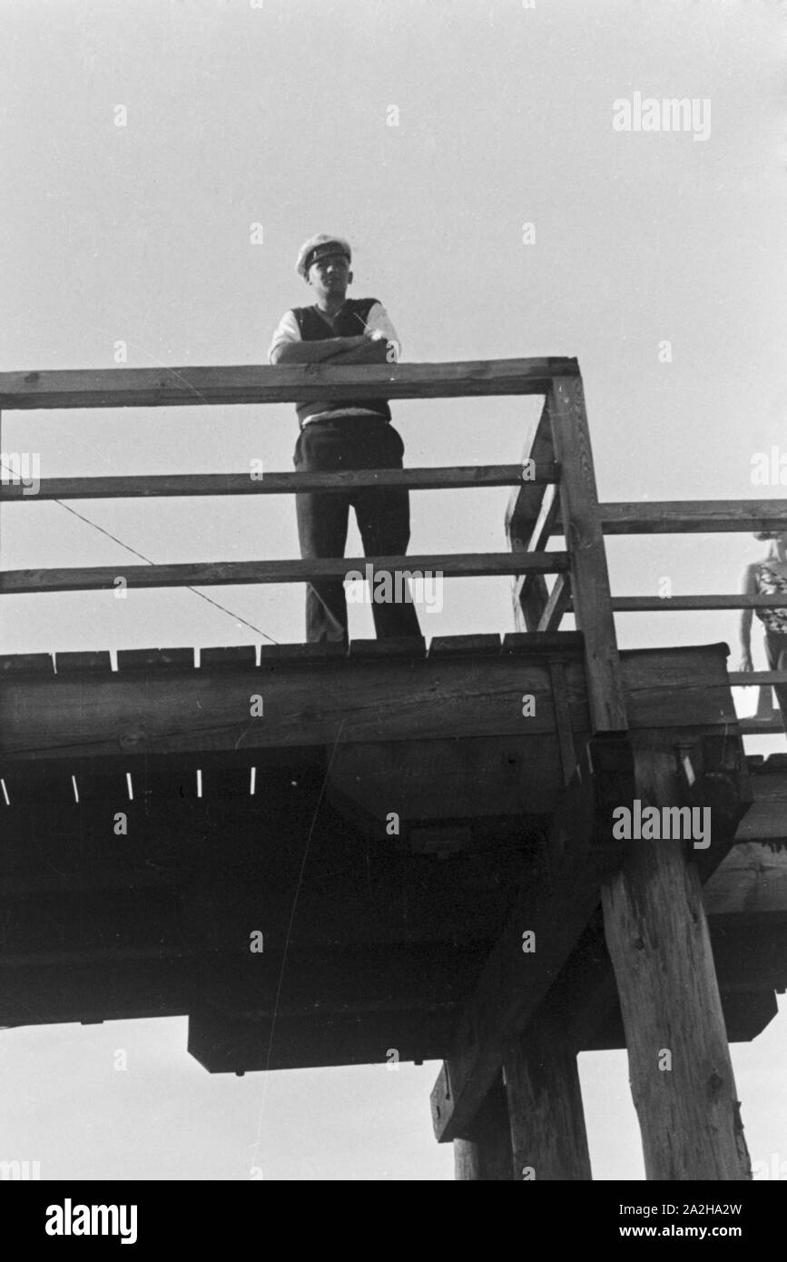 Urlaub an der Ostsee, Deutsches Reich 1930er Jahre. Vacances à la mer Baltique, Allemagne 1930. Banque D'Images