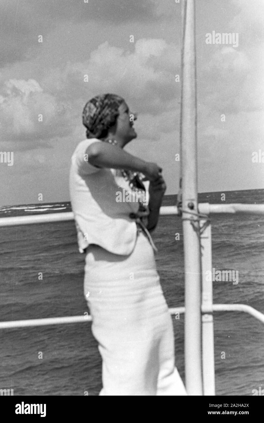 Urlaub an der Ostsee, Deutsches Reich 1930er Jahre. Vacances à la mer Baltique, Allemagne 1930. Banque D'Images