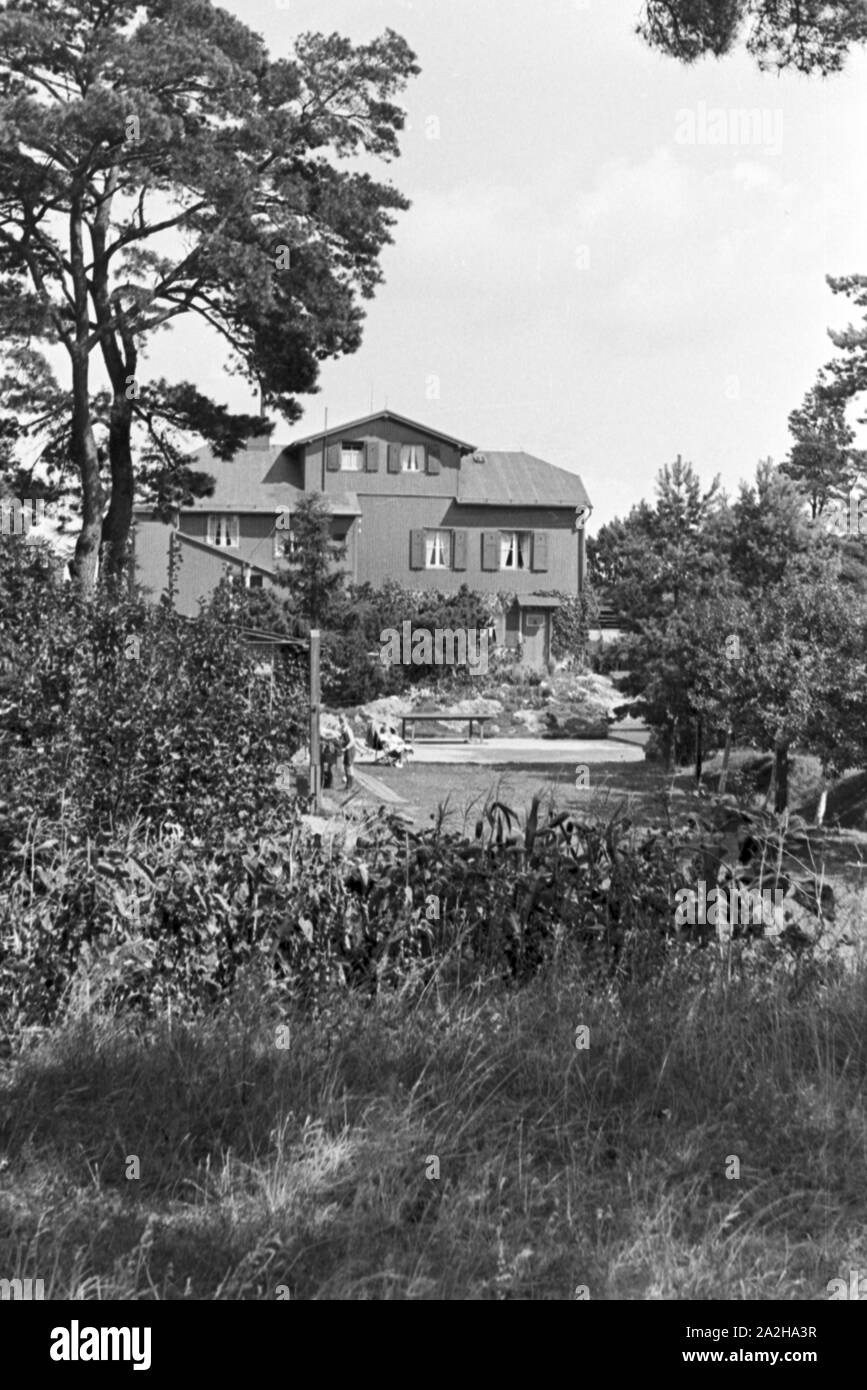 Urlaub an der Ostsee, Deutsches Reich 1930er Jahre. Vacances à la mer Baltique, Allemagne 1930. Banque D'Images
