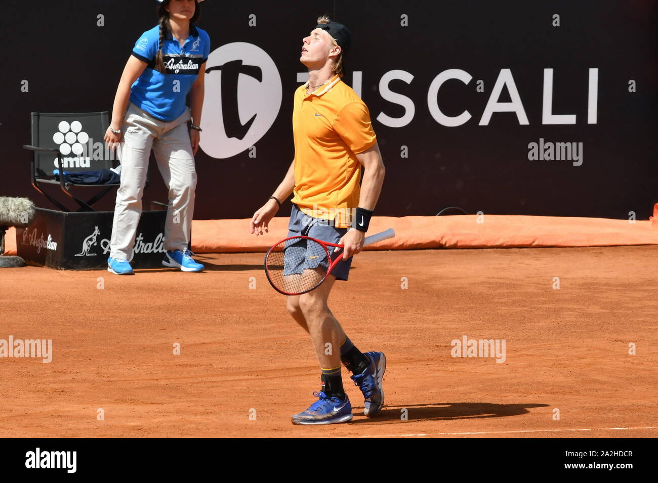 Denis shapovalov pendant Roma Internazionali BNL 2019 , Rome, Italie, 13 mai 2019, les Internationaux de Tennis Tennis Banque D'Images