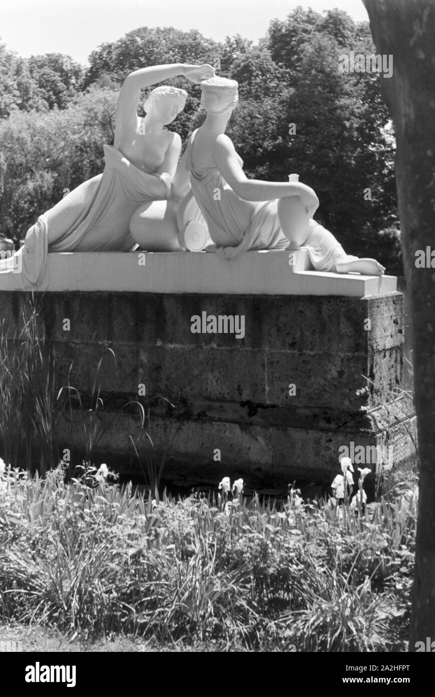 Ein Ausflug nach Tübingen, 1930er Jahre Deutsches Reich. Un voyage à Tübingen, Allemagne 1930. Banque D'Images