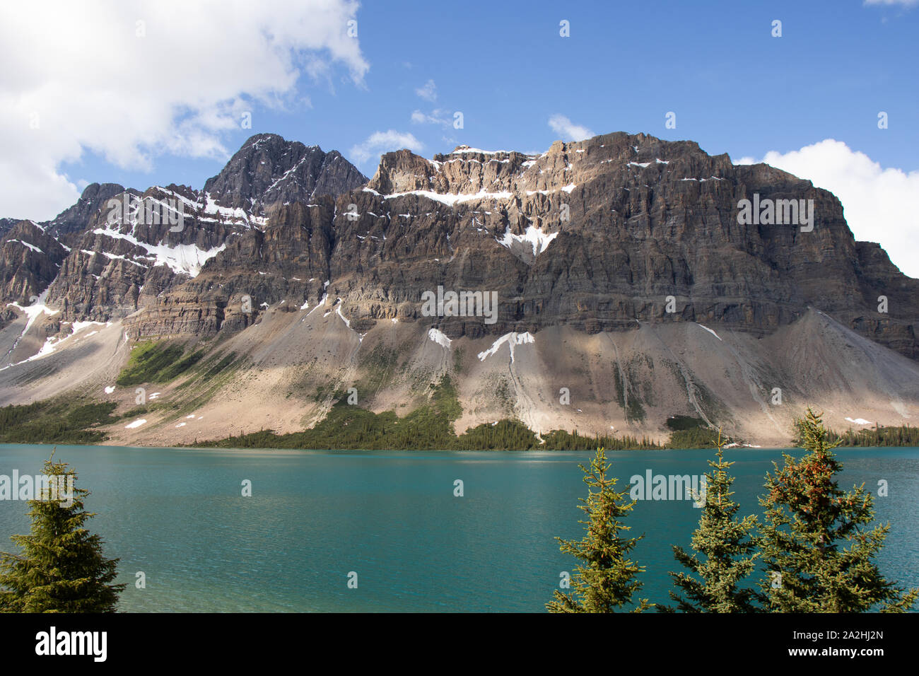 L'eau turquoise du parc national de Banff Canada Banque D'Images