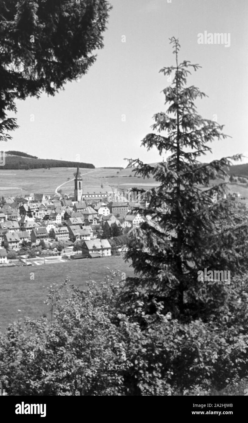 Eine Reise durch den Schwarzwald, Neustadt, Deutsches Reich 1930er Jahre. Un voyage à travers la Forêt-Noire, Neustadt, Allemagne 1930. Banque D'Images