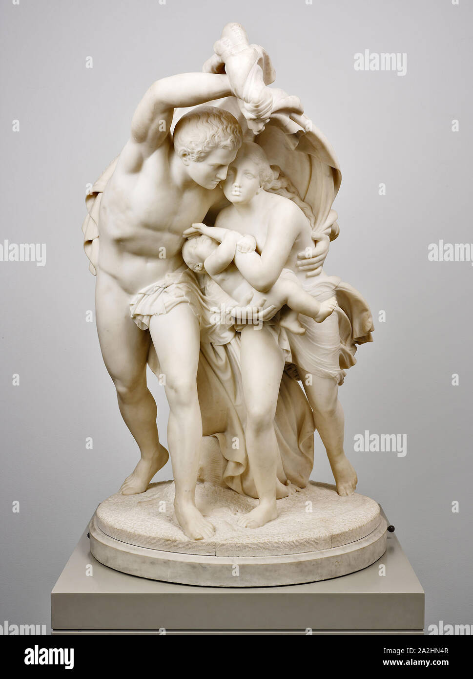 Vol de Pompéi, 1873, Giovanni Maria Benzoni, italien, 1809-1873, Rome, marbre, Cré×. 115,6 × 72,4 × 86,4 cm (45 1/2 x 28 1/2 x 34 dans Banque D'Images