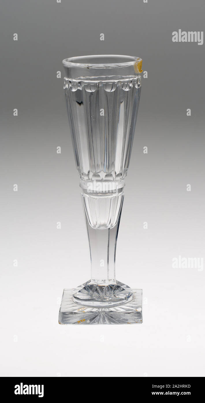 Le verre à champagne, début du xixe siècle, en Angleterre, verre, 18,4 cm  (7 1/4 in Photo Stock - Alamy